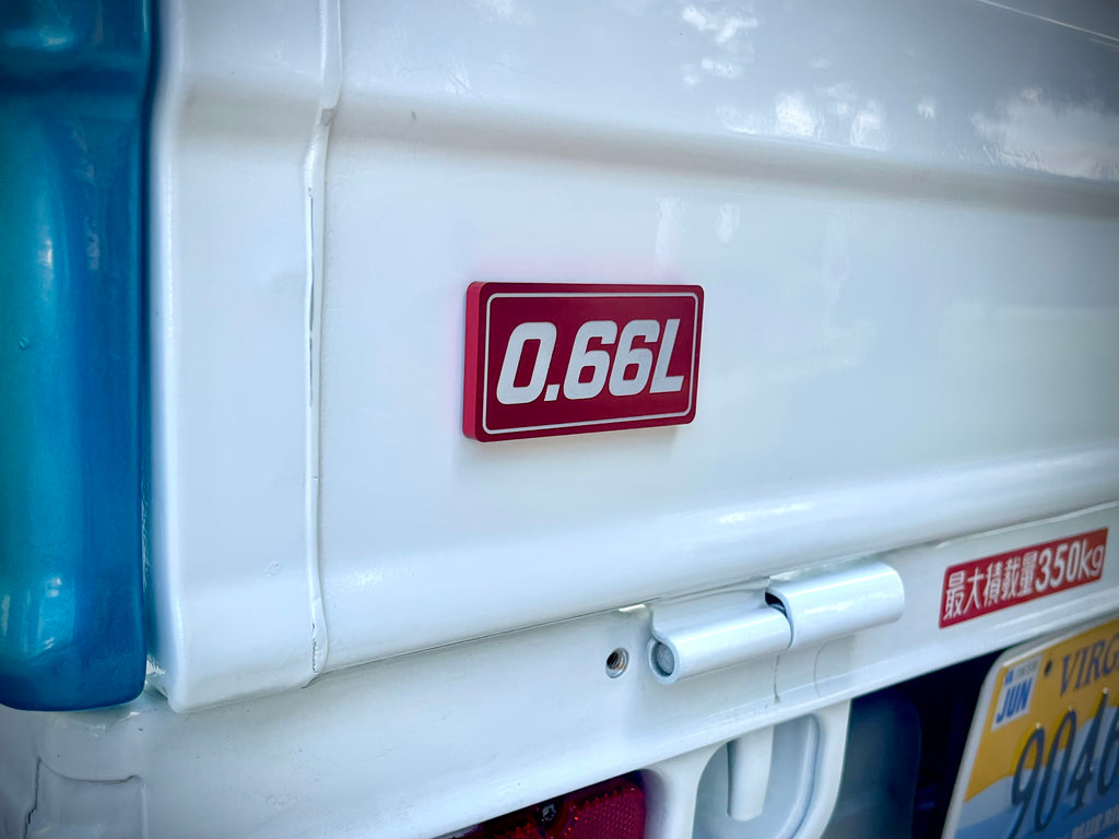 0.66L Kei Truck & Van - Solid Aluminum Badge