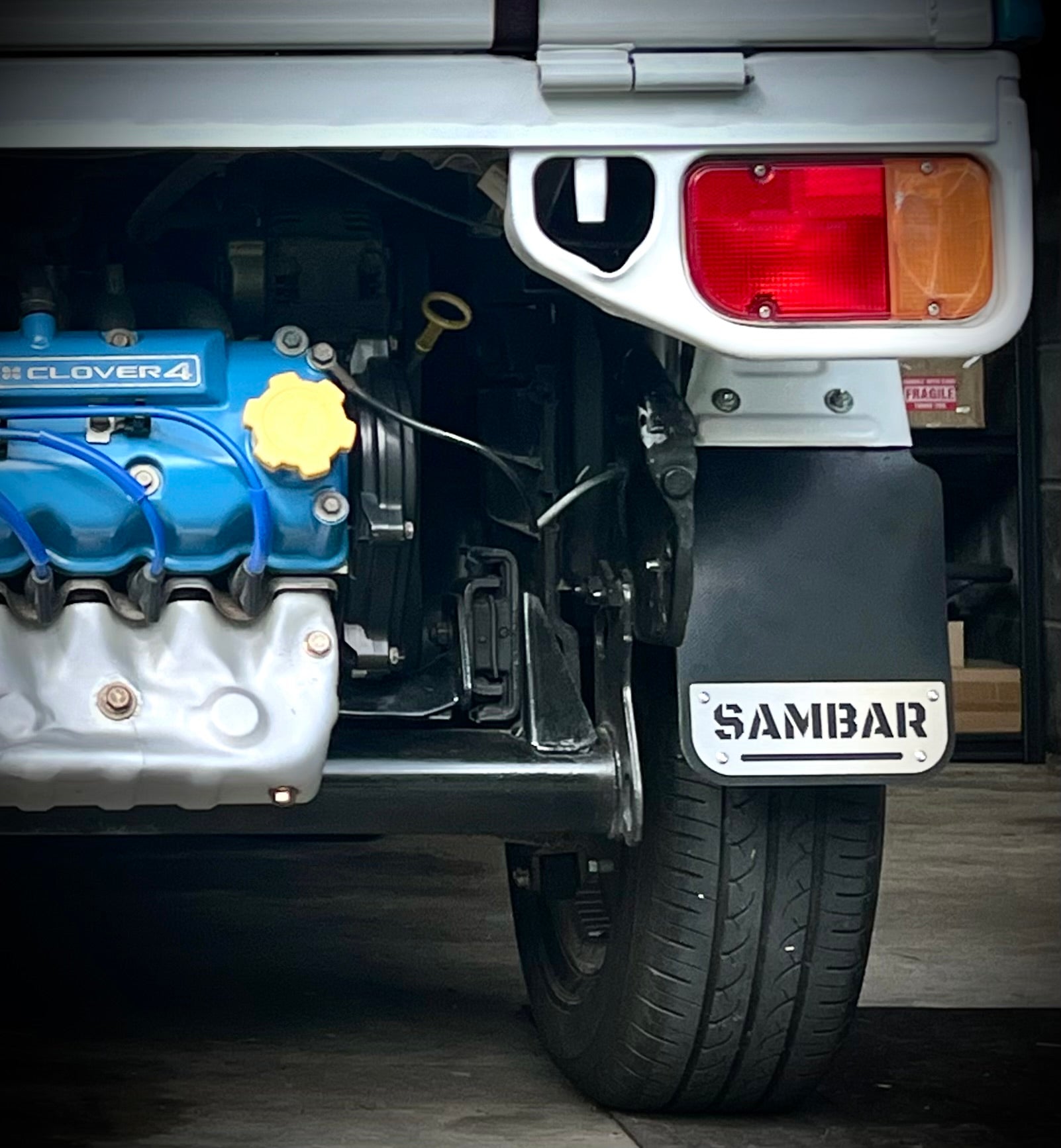 SAMBAR - English - 2 Count Rear Mudflaps KS4/KS3 Truck