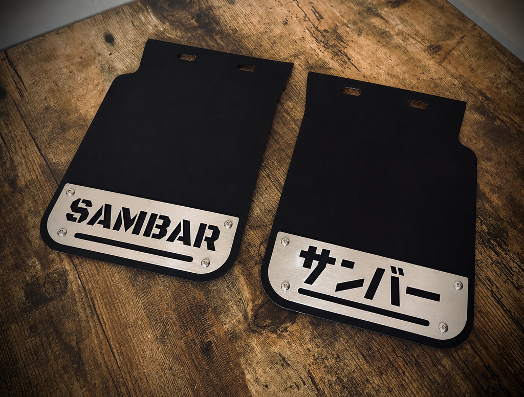 SAMBAR - English & Japanese - 2 Count Rear Mudflaps KS4/KS3 Truck